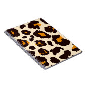 Cheetah huid, dierlijke print textuur. notitieboek (Rechterzijde)