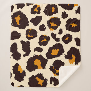 Cheetah huid, dierlijke print textuur. sherpa deken