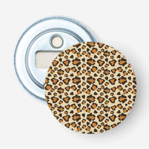 Cheetah huidpatroon button flesopener