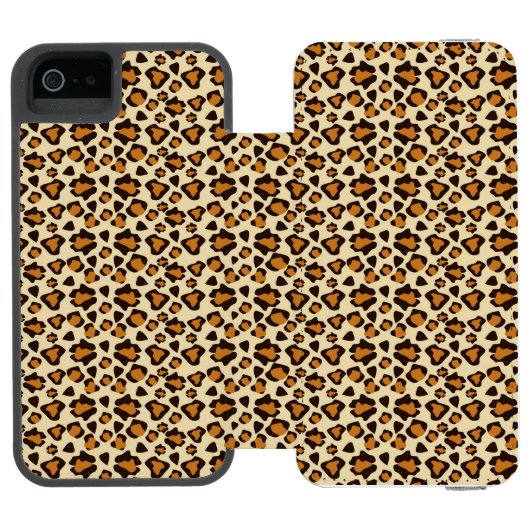 Cheetah huidpatroon incipio iPhone portemonnee hoesje (Agenda Open)