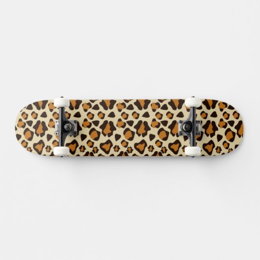 Cheetah huidpatroon skateboard (Horizontaal)