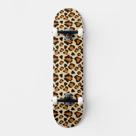 Cheetah huidpatroon skateboard (Voorkant)