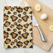 Cheetah huidpatroon theedoek (Quarter Fold)