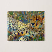 Cheetah in Afrika Legpuzzel (Horizontaal)