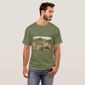 Cheetah in Afrika T-shirt (Voorkant volledig)