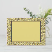 Cheetah Invitation Kaart (Staand voorkant)