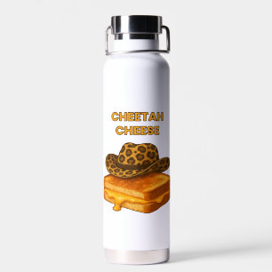 Cheetah Kaas Grappige Gepaneerde Kaas Cowboy Hoed Waterfles