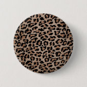 cheetah leopard ronde button 5,7 cm (Voorkant)