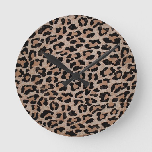 cheetah leopard ronde klok (Voorkant)
