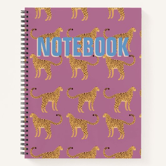 Cheetah, léopard rose Carnet Spiral (Devant)