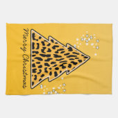 Cheetah léopard Serviette d'arbre de Noël (Horizontal)