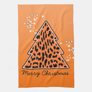 Cheetah léopard Serviette d'arbre de Noël