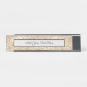 Cheetah Leopard Skin Print Pattern Bureau Naambordje (Voorkant)