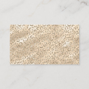 Cheetah Leopard Skin Print Pattern Visitekaartje