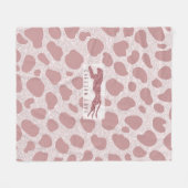 Cheetah Love Fleece Deken (Voorkant (Horizontaal))