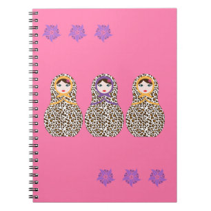 Cheetah Matryoshka Notitieboek
