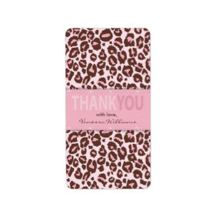 Cheetah Meisje TY Mini Hershey Bar Label