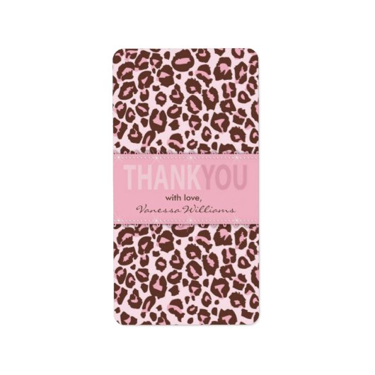 Cheetah Meisje TY Mini Hershey Bar Label (Voorkant)