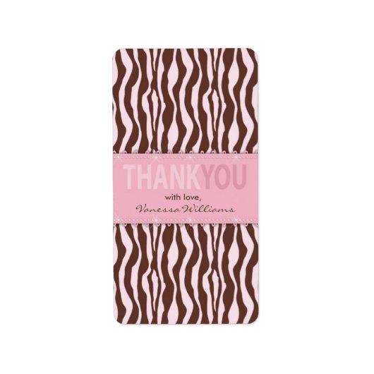 Cheetah Meisje TY Mini Hershey Bar Label ZB (Voorkant)