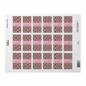 Cheetah Meisje TY Mini Hershey Bar Label ZB (Full Sheet)