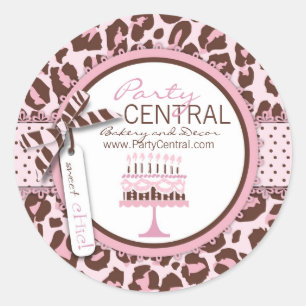 Cheetah Meisje Zakelijke Sticker