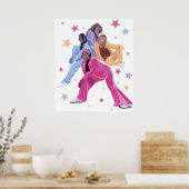 Cheetah meisjes 2000s nostalgie raven symone poster (Keuken)