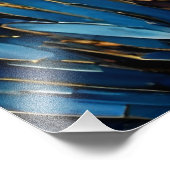 Cheetah met bloemen foto afdruk (Hoek)