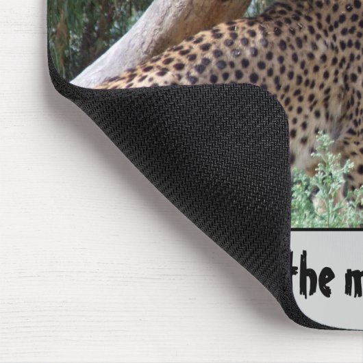 Cheetah Mousepad: "Waar is de muis, ik heb honger" Muismat (Hoek)