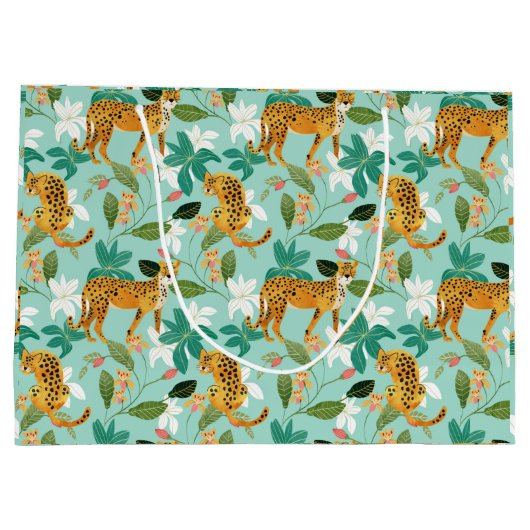 Cheetah Oerwoud, Natuur van wilde dieren Wilde kat Groot Cadeauzakje (Achterkant)
