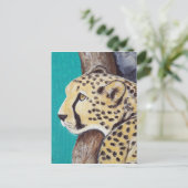 Cheetah Painting Briefkaart (Staand voorkant)
