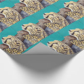 Cheetah Painting Cadeaupapier (Hoek)