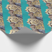 Cheetah Painting Cadeaupapier (Hoek)