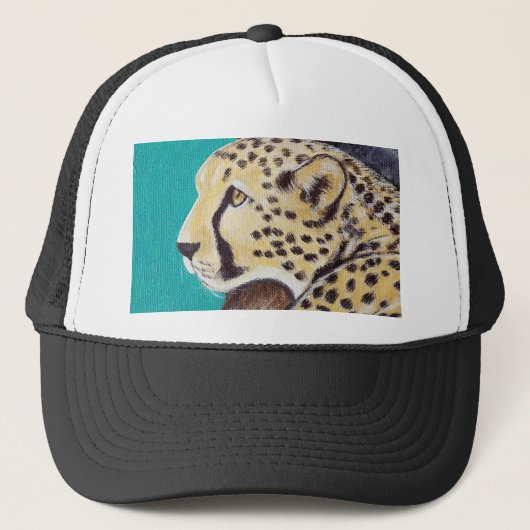 Cheetah Painting Trucker Pet (Voorkant)