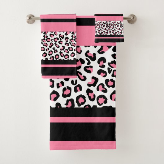 Cheetah Pattern Bad Handdoek (Insitu)