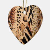 Cheetah Pattern Keramisch Ornament (Links)