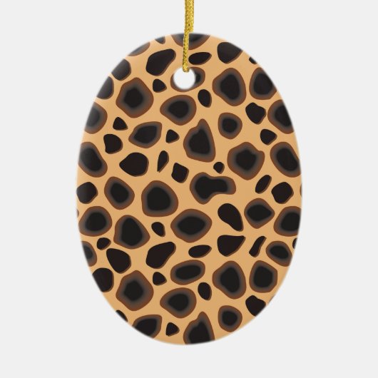 Cheetah Pattern Keramisch Ornament (Voorkant)