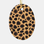 Cheetah Pattern Keramisch Ornament (Achterkant)