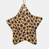 Cheetah Pattern Keramisch Ornament (Links)