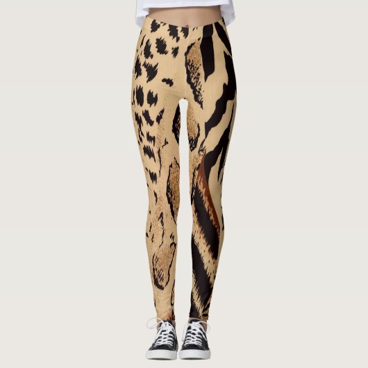 Cheetah Pattern Leggings (Voorkant)