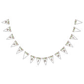 Cheetah Pattern Letters Birthday Party Vlaggetjes (Alle)