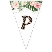Cheetah Pattern Letters Birthday Party Vlaggetjes (Derde vlag)