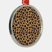 Cheetah Pattern Metalen Ornament (Rechts)
