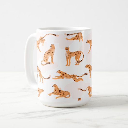 Cheetah Pattern Mug (Devant gauche)