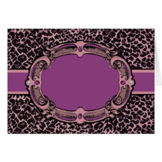 Cheetah Pattern Roze & Paars Label