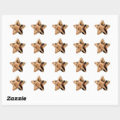 Cheetah Pattern Ster Sticker (Vel)