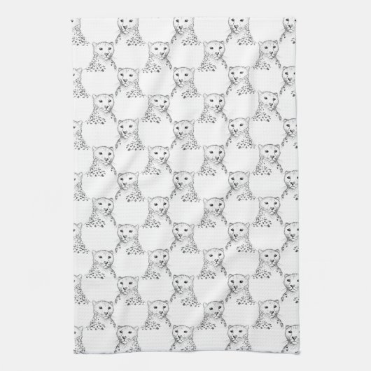 Cheetah Pattern. Theedoek (Verticaal)