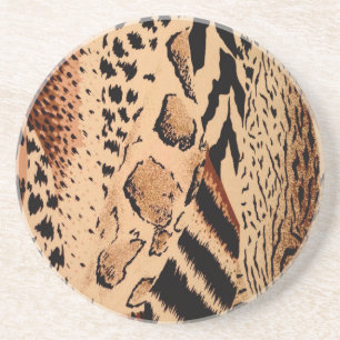 Cheetah Pattern Zandsteen Onderzetter