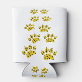 Cheetah Paw Print Blikjeskoeler (Achterkant)