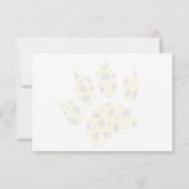 Cheetah Paw Print Custom Just a Note Bedankkaart (Achterkant)