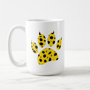 Cheetah Paw Print Koffiemok